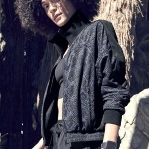 ATHLETA Brooklyn Bomber Jacket Sz Med Pristine